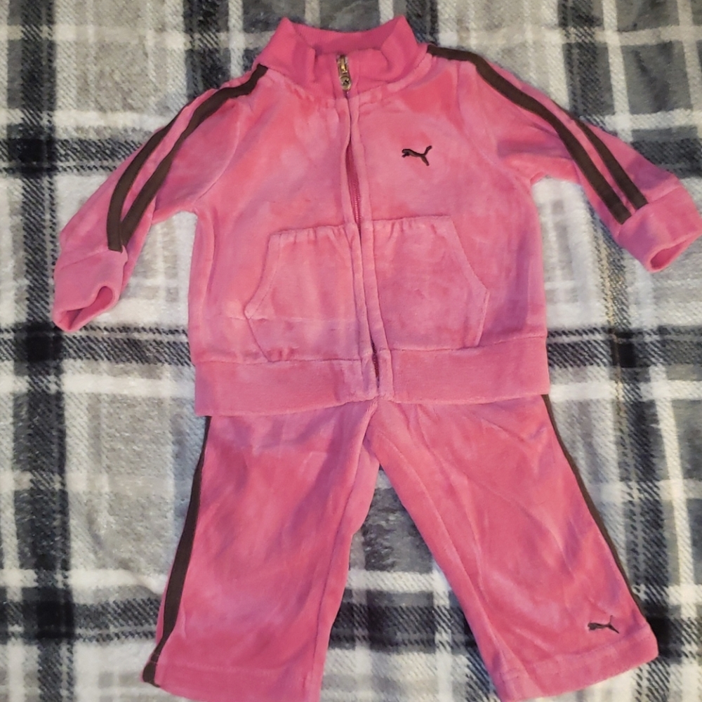 Pink Puma track suit